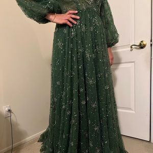 long designed dress